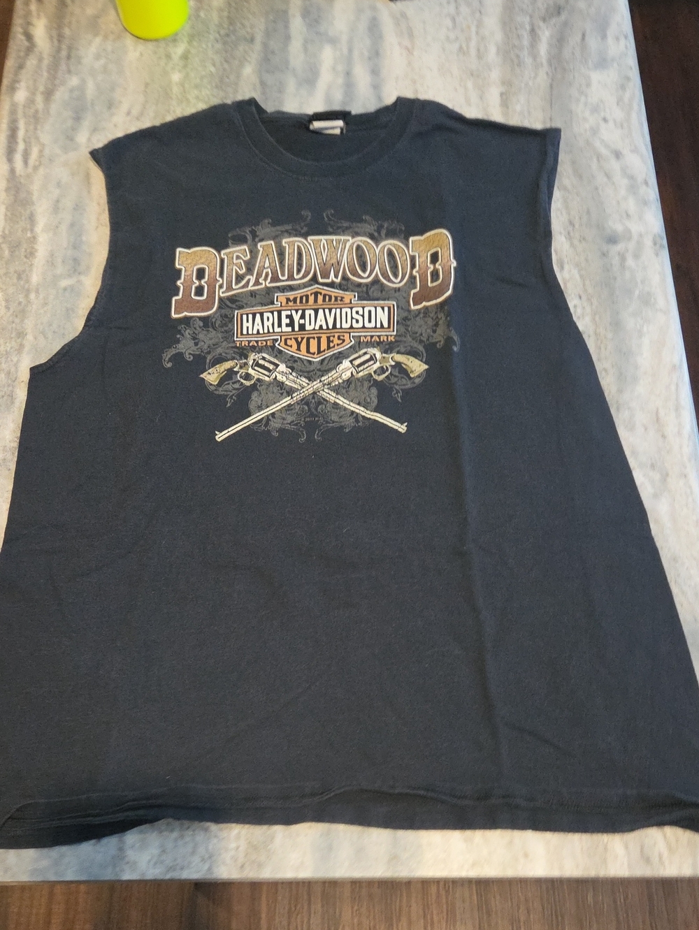 Harley-Davidson Black Deadwood Graphic Sleeveless Tee